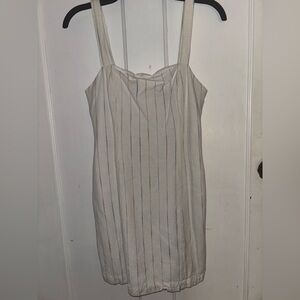 Forever 21 White and Multicolor Striped Dress